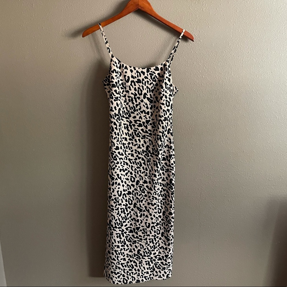 Leopard Midi Slip dress Sugarlips